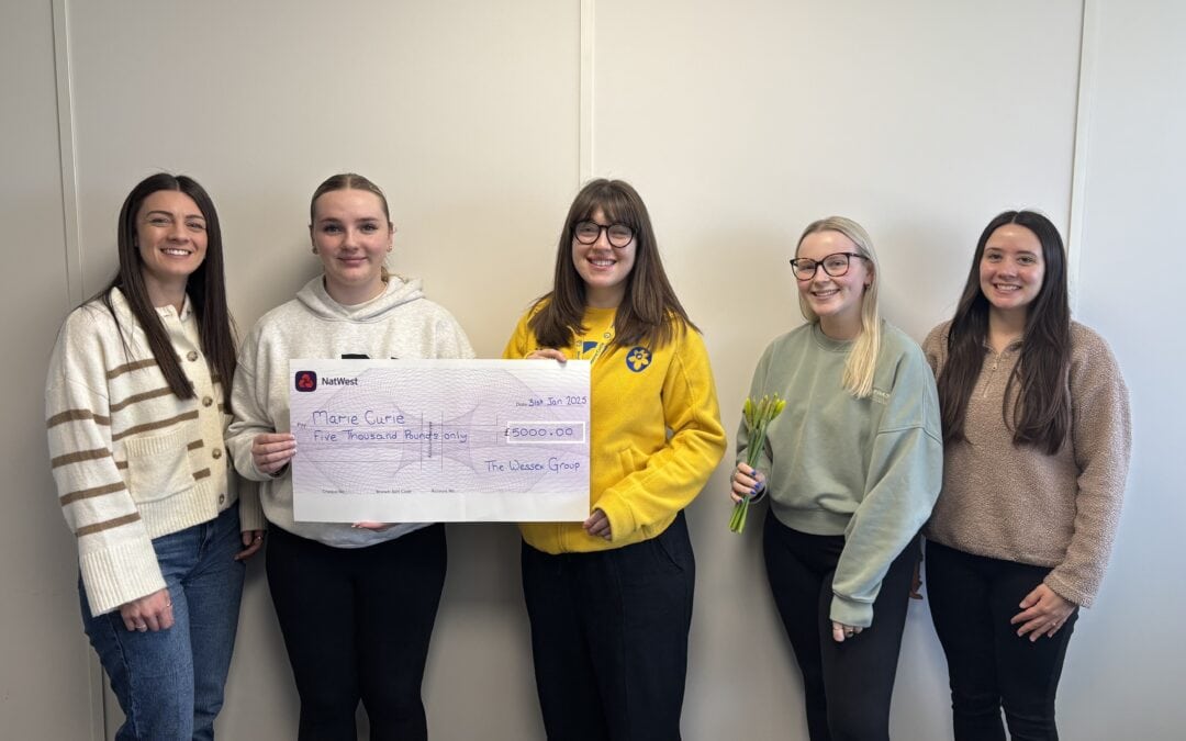 Wessex Group Presents £5000 Donation to Marie Curie
